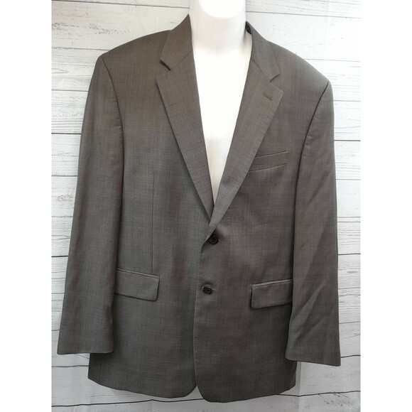 Ralph Lauren Wool Brown Red Green Houndstooth Sport Coat Blazer Jacket Mens 42 R - Picture 2 of 11